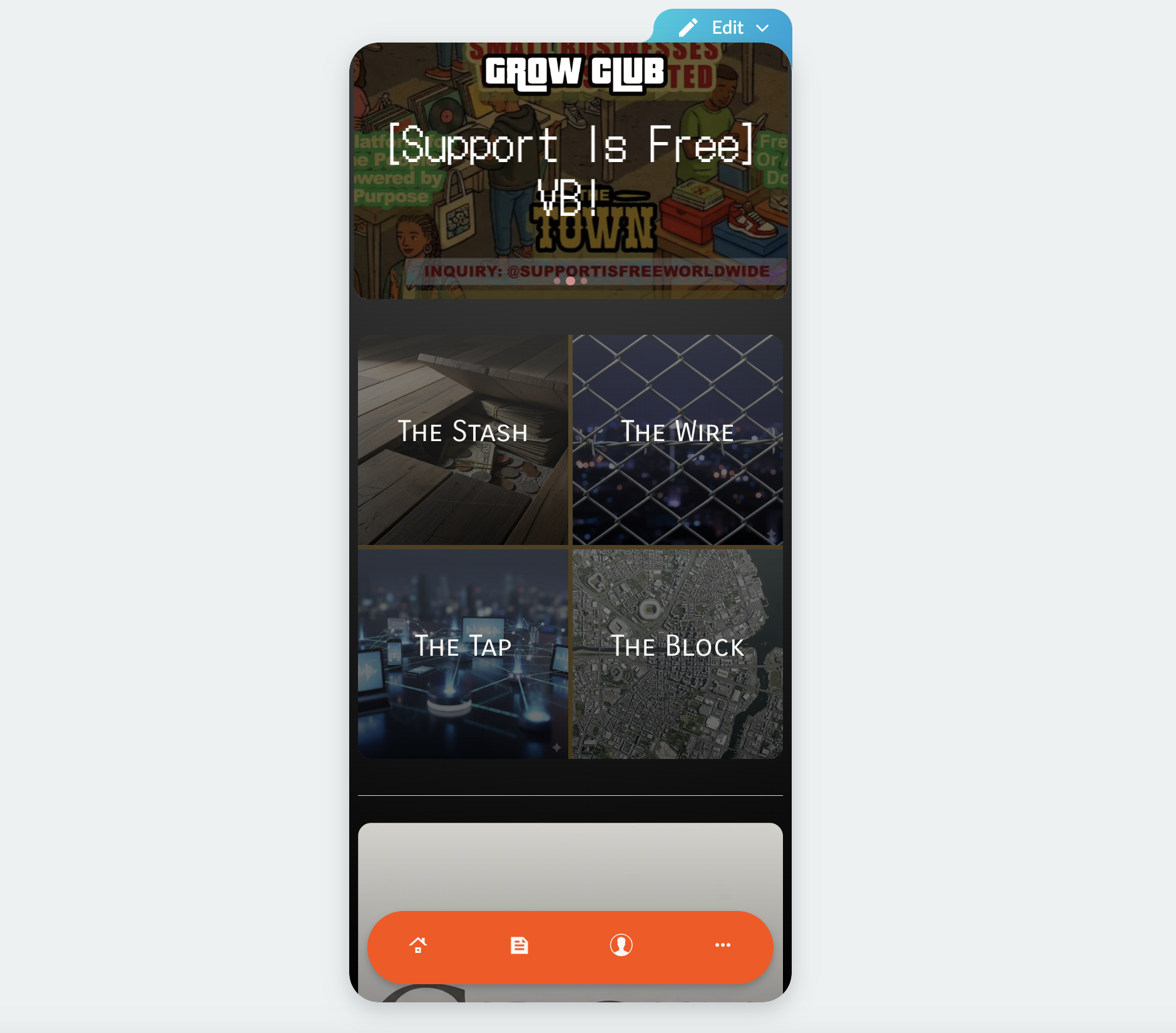 Mobile Solution UI screenshot